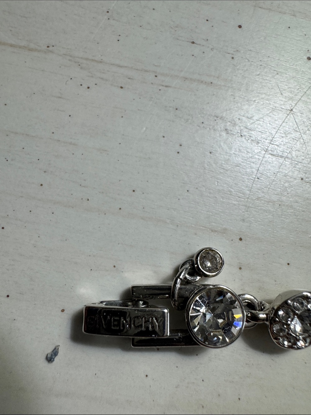 Givenchy Clear Crystal Round Link Bracelet in Silver Tone - Picture 7 of 7